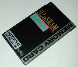 付属のＳＲＡＭカード